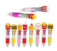 Bolígrafos de Gel Multicolor | Bolígrafos De 4 Colores Retráctiles,10 Piezas para Escribir Dibujar Firmar con Empuñadura Ergonómica Material de Papelería