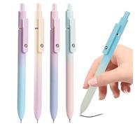 Bolígrafos de Gel Para Diarios,Punta de 0.7 mm Para Escritura Suave | 5 Piezas de Suministros de Papelería con Punta de Precisión y Clip para Estudiante, Negocios, Escuela, Trabajo y Profesor