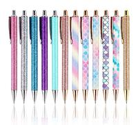 Bolígrafos de Metal,12 PCS Bolígrafos de Bola,Bling Bolígrafos de Metal,Bolígrafos Retráctiles de Clic,Bolígrafos de Tinta Negra para Cumpleaños Boda Navidad Escuela Suministros de Oficina 1,0 mm