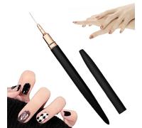 Bolígrafos De NaIil Art - Revestimiento De Uñas, Bolígrafo Japonés Negro Para Disparar, Color Oro Rosa, Herramienta Profesional Para NaIil Art, Cepillo De Uñas - Liner De Uñas Easy Holding