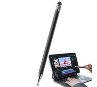 Bolígrafos de silicona para pantallas táctiles, bolígrafos capacitivos universales para pantalla táctil, bolígrafo táctil de doble cabeza, bolígrafo táctil de alta precisión, bolígrafo de escritura
