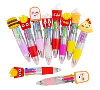 Bolígrafos de tinta de gel para estudiantes, bolígrafos de gel retráctiles de 4 colores para escribir, escritura suave, agarre ergonómico, papelería escolar para el hogar, toma de notas, dibujo, firma