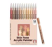 Bolígrafos de uñas - 12 colores para pintar uñas corporales, herramientas de manicura para mano, novia, cara, festival, estudiantes, fiestas, viajes, vidrio, papel cerámico, sesión de fotos