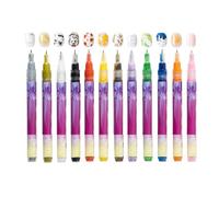 Bolígrafos de uñas, herramientas de manicura impermeables de doble punta, diseño de uñas, pincel delineador de puntos | para mujeres y niñas, principiantes, hogar, salón, viajes, sesión de fotos, boda