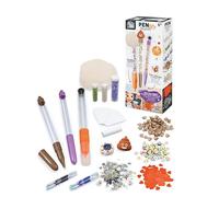 Bolígrafos DIY Poop - Kit creativo 2 bolígrafos borrables + 1 resaltador para personalizar - Decoraciones y figuras incluidas - a partir de 6 años - BUKI France - FK023