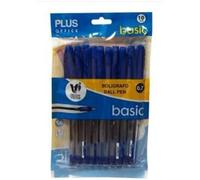 Bolígrafos marca Plus Office modelo BOLIGRAFO PLUS +BASIC AZUL/BOLSA 10U