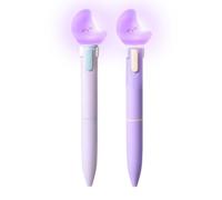 Bolígrafos para mujer | 2 piezas de papelería luminosa | Lindos bolígrafos neutros | para artistas, profesores, educadores, diarios, estudios, manualidades, planificación, bocetos, escuela, hogar, B