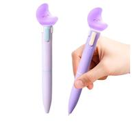 Bolígrafos Para Mujeres | 2 Piezas de Papelería Escolar Luminiscente | Bolígrafos de Tinta Gel Giratorios | Para Artistas, Educadores, Estudio, Manualidades, Planificación, Escuela, Hogar, Oficina,