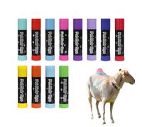 Bolígrafos para teñir el cabello de mascotas - No tóxicos 12 piezas 120 G | Marcadores de tiza de color animal lavables temporales | Kit de arte de estilismo para perros, gatos, caballos, mascotas peq