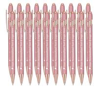 Boligrafos Personalizados 20 Bolis Personalizadas con Nombre Personalizado Regalo Grabado para Testigo Boda Comunion Quinceañera Empresa Ebogado, Oro Rosa