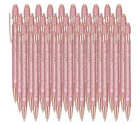 Boligrafos Personalizados 30 Bolis Personalizadas con Nombre Personalizado Regalo Grabado para Testigo Boda Comunion Quinceañera Empresa Ebogado, Oro Rosa