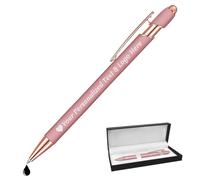 Boligrafos Personalizados Bolis Personalizadas con Nombre Personalizado Regalo Grabado para Testigo Boda Comunion Quinceañera Empresa Ebogado, Oro Rosa