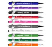 Bolígrafos personalizados con grabado, lotes de 10 a 100 unidades, bolígrafos retráctiles con punta táctil para empresas y bodas, bolis de metal ideales para regalos corporativos