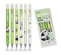 Bolígrafos Retráctiles Borrables Adorables Capybara,6 PCS Bolígrafo de Gel Borrable con Dibujos Animados Punta Fina 0.5 mm Tinta Azul Juego de Papelería Bonita para Estudiantes y Niñas (verde)