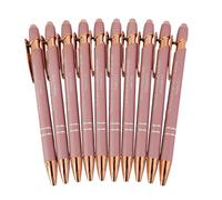 Bolígrafos retráctiles con diseño de verso de la Biblia, 10 unidades, de metal, retráctil, con tinta negra y punta de tinta negra, regalo religioso creativo, adecuado para el