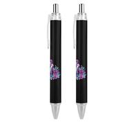 Bolígrafos retráctiles de esqueleto con huesos de dinosaurio, paleontólogo, regalo para oficina, trabajo, negocios, 2 unidades, como imagen 1