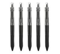 Bolígrafos retráctiles, elegantes bolígrafos de tinta negra de 0,5 mm, unisex, punta media, estudiante para escuela, hogar, oficina, suministros de negocios