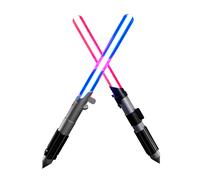Erik Bolígrafos Star Wars Sable láser-2 de metal, luz roja y azul, tinta negra, pilas y caja regalo