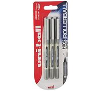 Bolígrafos UB-157 Eye Fine, tinta Uni Super Ink negra, punta de 0,7 mm. Paquete de 3 unidades