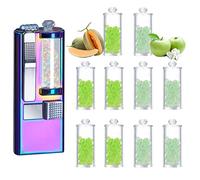Bolitas De Sabores Para Cigarrillos,1000Pcs Bolitas Sabores/Metal Bead Pusher,accesorios De Cigarrillos Para Esencia De Menta (Melón + Manzana Verde,1000 Uds bolas de sabor + bead pusher)