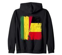 Bolivia Bélgica Media Bandera Boliviana Belga Jersey Sudadera con Capucha