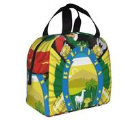 Bolivia Emblema Nacional Lunch Box Lunch Bag Con Correa Ajustable Bolsa Térmica Aislada Porta Alimentos Reutilizable Para Escuela Adolescentes Meriendas
