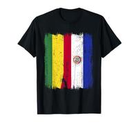 Bolivia Paraguay Media Bandera Raíces Paraguayas Bolivianas Camiseta