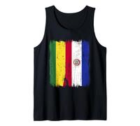 Bolivia Paraguay Media Bandera Raíces Paraguayas Bolivianas Camiseta sin Mangas