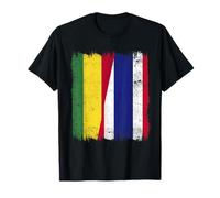 Bolivia Tailandia Media Bandera Raíces Bolivianas Tailandesas Camiseta