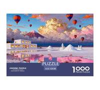 Boliviano Salar De Uyuni Espejo Lluvioso Puzzle De Madera Impermeable DIY Puzzles De 1000 Piezas Regalos para Adultos Desafiante Y Estimulante Rompecabezas Decoración del Hogar