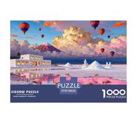 Boliviano Salar De Uyuni Espejo Lluvioso Puzzle De Madera Impermeable DIY Puzzles De 1000 Piezas Regalos para Adultos Imposible Rompecabezas Juegos Educativos