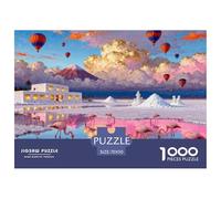 Boliviano Salar De Uyuni Espejo Lluvioso Puzzle De Madera Impermeable Puzzles De 1000 Piezas para Adultos Imposible Rompecabezas para Decoración del Hogar