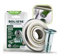 BOLKERS® ProCut Serie - Rueda de corte de repuesto, 22 × 6 × 6 mm, carburo de tungsteno con barra de rueda, rueda de repuesto para cortador de azulejos, para cortar azulejos, vidrio, azulejos