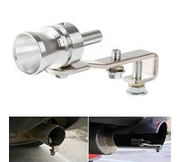 BOLLAER Tubo de escape de gran tamaño, de sonido turbo, silenciador de escape de ruido, silbato de tubo de escape silbato/falsa válvula de soplado BOV simulador (S)