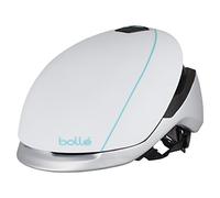 bollé Ascender Casco de Bicicleta, Unisex Adulto, White & Silver, M