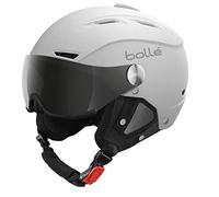 Bollé Backline Visor | Casco de esquí 2 en 1 con visera chic | Ventilación ajustable | Orejeras desmontables | Carcasa ABS | Forro polar