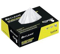 Bolle Caja de pañuelos multifuncionales 200 pañuelos antibacterianos y antiestáticos para gafas de limpieza de lentes sin alcohol ni silicona - I Caja de pañuelos