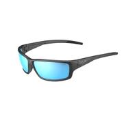 Bolle - Cerber, Black Matte, Sky Blue Polarized, Medium-Large, Sunglasses, Unisex, Adult