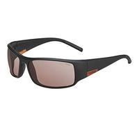bollé King - Gafas de sol unisex para adulto, color negro mate y marrón metálico, talla L