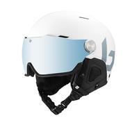 bollé Might Visor Casco de esquí, Unisex Adulto, Blanco, Small