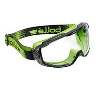 BOLLE Ocular y PC incoloro antirayaduras y antivaho PLATINUM para adultos para el cuidado y el peinado diarios del cabello con Montura y PC/TPR negro/verde estanca UNIVGN11W