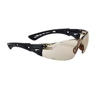 Bolle RUSH+ BSSI - Lente CSP PC - Tratamiento PLATINUM, antirrayaduras y antivaho - Patillas bimaterial PC+TPR negro mate
