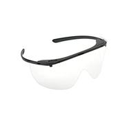 Bollé Safety Ocular PET incoloro, montura gris oscuro - Mini Kit con 20 lentes y 5 monturas