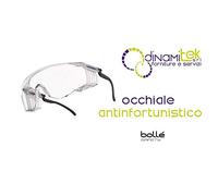BOLLE SQUALE - Sobregafas Montura y Ocular PC incoloro Anti-rayaduras y Anti-vaho - Patillas Regulables - cuerdecilla Gratuita