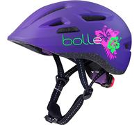 Bollé - Stance Junior Purple Flower Matte XS 47-51Cm, Casco De Ciclismo, Extra Small, Junior Unisex