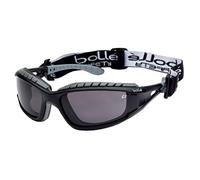 Bolle TRACPSF - Gafas de Seguimiento con Marco de Nailon antiarañazos y Lente antiniebla, Color Negro y Ahumado