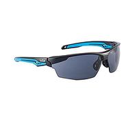 BOLLE Tryon - Montura PC - Patillas Negro/Azul PC/TPR - Ocular PC Ahumado Anti-rayaduras y Anti-vaho Platinum