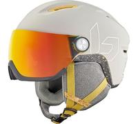 Bollé - V-Atlas, Fotocromático Rojo Fuego, Mediano, Cascos de Nieve, Unisex, Adulto, Beige, M