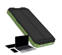 Bollisate Carcasa Solar para Cargador de teléfono, Resistente a los Impactos, brújula incorporada, Dispositivo de Larga duración con Cubierta de luz para Mochila, Picnic al Aire