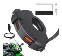 Bollisate Cargador USB para Motocicleta | Cargador De Enchufe,Toma USB Impermeable PD30W para Teléfono Viajes GPS y Manillar de Moto con Carga Rápida